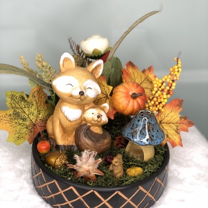 Rókás őszi asztaldísz, Kellékek & szerszámok, Dekorációs kellékek, Őszi dekor, Őszi dekortök, Mindenmás, MESKA