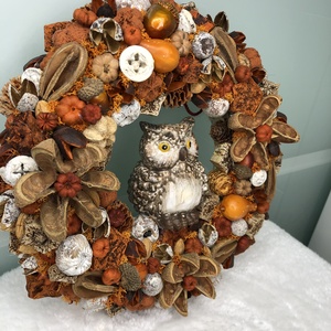 Baglyos kopogtató - kellékek & szerszámok - dekorációs kellékek - őszi dekor - őszi dekortök - Meska.hu Baglyos kopogtató - kellékek & szerszámok - dekorációs kellékek - őszi dekor - őszi dekortök - Meska.hu