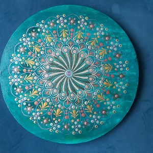 Harmónia mandala, Művészet, Festmény, Akril, Festészet, MESKA