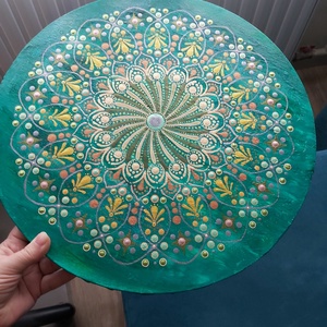 Harmónia mandala - művészet - festmény - akril - Meska.hu