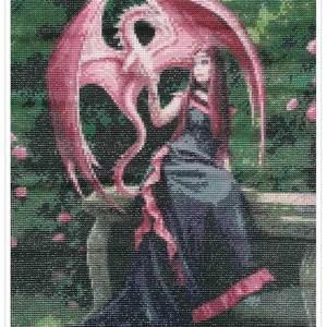 Lány és sárkány - otthon & életmód - dekoráció - kép & falikép - 3d képek - Meska.hu