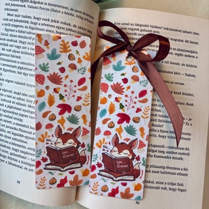 Könyvjelző  Reading fox, Könyv & Zene, Könyvjelző, Fotó, grafika, rajz, illusztráció, Papírművészet, MESKA
