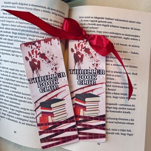 Könyvjelző � Thriller book club, Könyv & Zene, Könyvjelző, Fotó, grafika, rajz, illusztráció, Papírművészet, MESKA