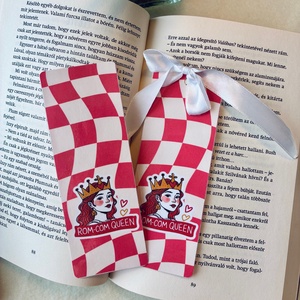 Könyvjelző  Romcom queen, Könyv & Zene, Könyvjelző, Fotó, grafika, rajz, illusztráció, Papírművészet, MESKA