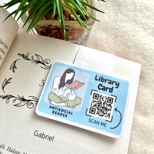 Mágneses könyvjelző  Library Card, Könyv & Zene, Könyvjelző, , MESKA