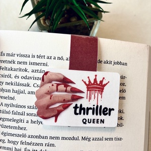 Mágneses könyvjelző  Thriller Queen, Könyv & Zene, Könyvjelző, , MESKA