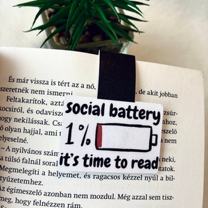 Mágneses könyvjelző  Social battery, Könyv & Zene, Könyvjelző, , MESKA