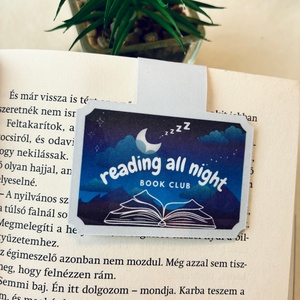 Mágneses könyvjelző � Reading all night, Könyv & Zene, Könyvjelző, , MESKA