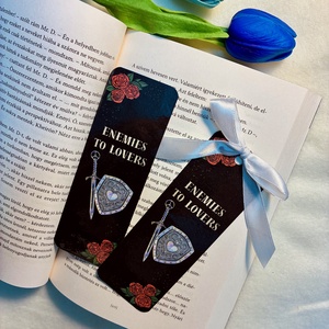 Könyvjelző  Enemies to lovers, Könyv & Zene, Könyvjelző, Fotó, grafika, rajz, illusztráció, Papírművészet, MESKA