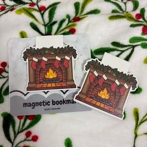 Mágneses könyvjelző  Karácsonyi kandalló, Könyv & Zene, Könyvjelző, , MESKA