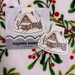 Mágneses könyvjelző � Havas házikó, Könyv & Zene, Könyvjelző, , MESKA
