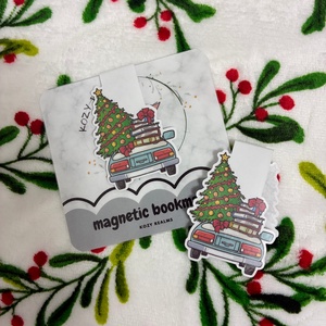 Mágneses könyvjelző  Karácsonyi autó , Könyv & Zene, Könyvjelző, , MESKA