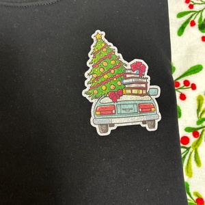 Karácsonyi autó  Póló, pulóver - ruha & divat - férfi ruha - póló - Meska.hu