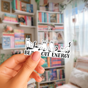 Black cat energy � szellem-macska matrica (3 db-os szett) - Meska.hu