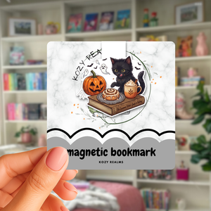 The Cinnamon Witch's Guide to Baking � cica mágneses könyvjelző - Meska.hu