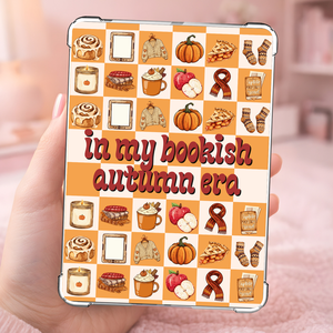 In my bookish autumn era � kockás mintás Kindle insert/betét - Meska.hu