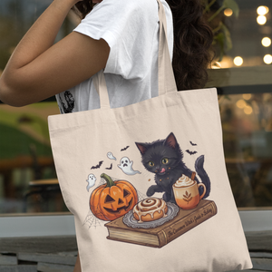 The Cinnamon Witch's Guide to Baking � cica vászontáska - Meska.hu