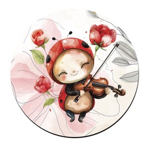 Cuki hegedűs katica mintás bögre alátét, , , MESKA