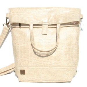 SuziartBag Beige kroki 2in1 hátizsák, Táska & Tok, Kézitáska & válltáska, Válltáska, , MESKA