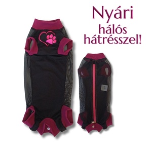 Nyári műtét - ivartalanítás utáni kutyaruha lányoknak fekete, Otthon & Életmód, Kisállatoknak, Kutyáknak, Kutya ruházat, Varrás, MESKA