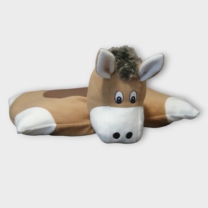 Játék és párna fekhely - lovacskás, Baba - mama, Gyerek díszpárna, Babaszoba dekoráció, Varrás, MESKA