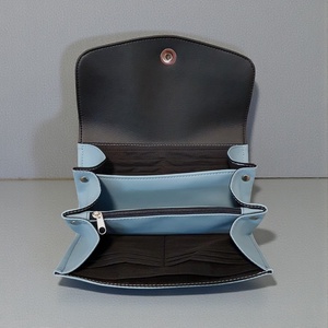 Textilbőr pénztárca kék-fekete - táska & tok - pénztárca & más tok - pénztárca - női pénztárca - Meska.hu