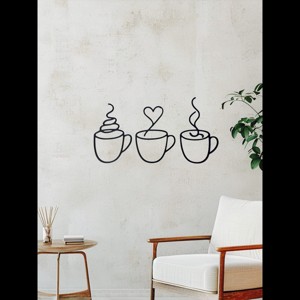 3D Nyomtatott Fali Dekoráció - Kávé Szerelem, , , MESKA