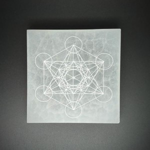 Szelenit négyzet metatron 7-8cm, Kellékek & szerszámok, Ásvány alapanyag, Szelenit korong, , MESKA