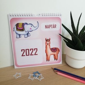 Állatos naptár 2022 - otthon & életmód - papír, írószer - Meska.hu