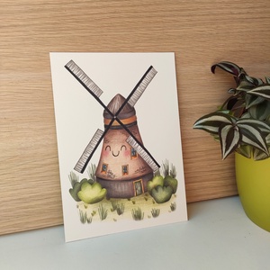 Szélmalom print - otthon & életmód - dekoráció - kép & falikép - kép & falikép - Meska.hu