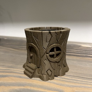 Fa hatású kunyhó virágcserép - otthon & életmód - ház & kert - növény & veteményes - Meska.hu