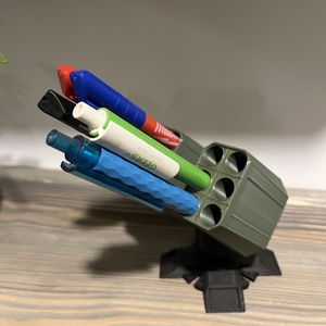 Rakétavető állvány tolltartó � 3D nyomtatott, egyedi asztali dekor, Kellékek & szerszámok, Szerszámok, eszközök, Rajz- és íróeszköz, Mindenmás, MESKA