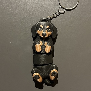 Flexi Tacskó (Dachshund) kulcstartó  - táska & tok - kulcstartó & táskadísz - kulcstartó - Meska.hu