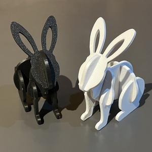 Összeilleszthető nyuszi figura (gyereknek) - játék & sport - plüssállat & játékfigura - nyuszi - Meska.hu