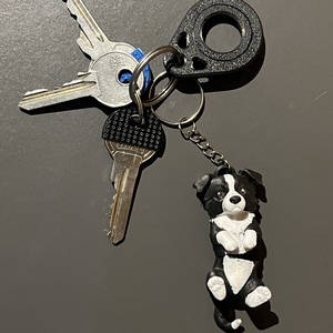Flexi Border Collie kulcstartó , Táska & Tok, Kulcstartó & Táskadísz, Kulcstartó, Mindenmás, MESKA