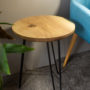 Diófa kőr alakú asztal, kisasztal, lerakó asztal, dohányzó asztal, folyó asztal, river table epoxy table ajándék  - otthon & életmód - bútor - asztal - Meska.hu
