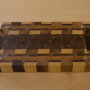 Mozaik dió bükk akác vágódeszka, húsvéti ajándék, konyha kellék - otthon & életmód - konyhafelszerelés, tálalás - sütés, főzés - vágódeszka - Meska.hu