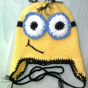 GRU sapka minion, Baba - mama, Babaruházat, Babasapka, Kötés, Horgolás, MESKA