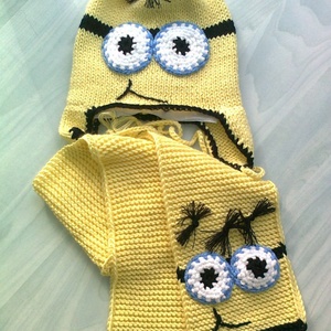 Gru szett minion  - baba - mama - babaruházat - babasapka - Meska.hu