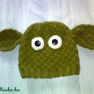 Kézzel kötött Yoda sapka - Meska.hu
