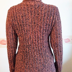 Kézzel kötött bordo XL pulóver  -  - Meska.hu