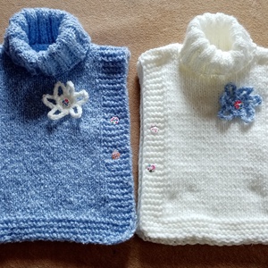 Kézzel kötött gyerek poncsó - ruha & divat - gyerekruha - pulóver - Meska.hu