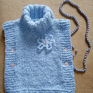 Kézzel kötött gyerek poncsó - ruha & divat - gyerekruha - pulóver - Meska.hu