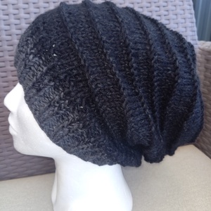 Beanie sapka uniszex fekete  pink. - Meska.hu