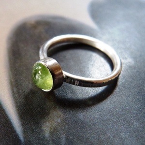 Peridot ezüst gyűrű  -  - Meska.hu