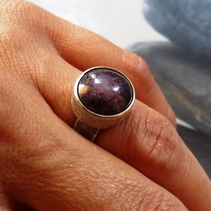 Csillagrubin ezüst gyűrű 3 -  - Meska.hu