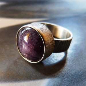 Csillagrubin ezüst gyűrű 3 -  - Meska.hu