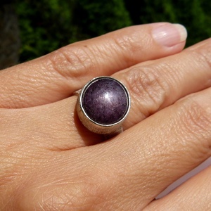 Csillagrubin ezüst gyűrű 3 -  - Meska.hu