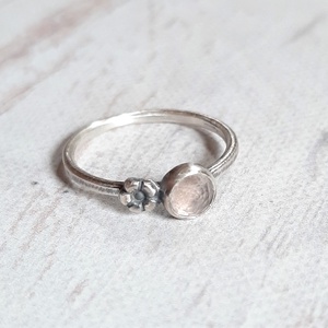 Rózsakvarc ezüst gyűrű  - ékszer - gyűrű - szoliter gyűrű - Meska.hu