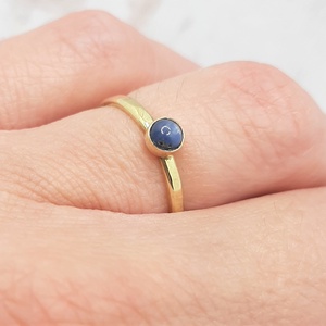 Kianit arany gyűrű  (14K) - ékszer - gyűrű - szoliter gyűrű - Meska.hu
